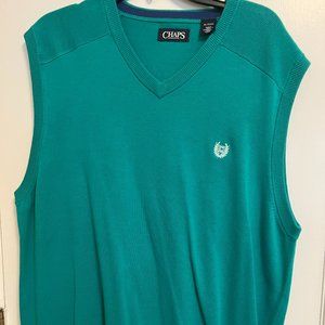 MEN'S CHAPS TURQUOISE SWEATER VEST